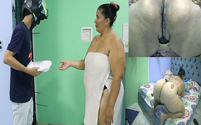 Lexly_16: 我吮吸披萨外卖员的鸡巴 - 他把精液射在我的奶子上