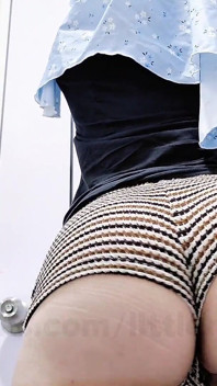 A Malaysian Hijabi Girl in Shorts Showing off Her Ass