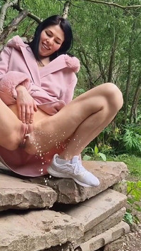 Open Legs Outdoors and Pissing