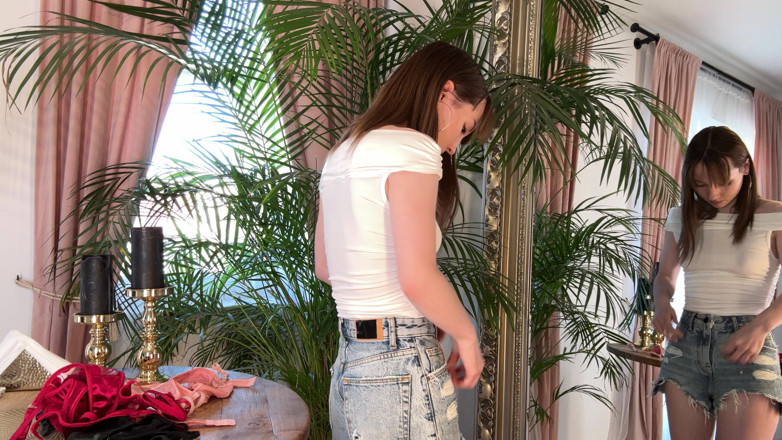 WeAreNewbies: Barely Dressed: Outfit Tease