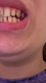 A Gentle Giantess Begins Her Day by Brushing Her Teeth,