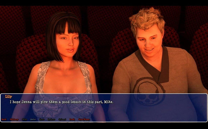 Erotic Krisso: Vadideki Lily- orta yaşlı seksi kadın tiyatroda eğleniyor.