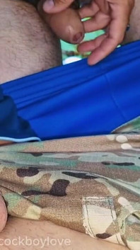 Soldiers Sucked Each Other's Dicks in Public Until They Cummed in Their Mouths.
