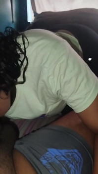 Brunette Big Ass Latina Sucking Cock