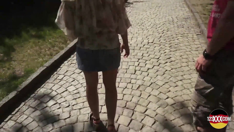 123XXX - Fucked Amateurs in Germany!: Two Hot Brunettes Share Big and Hard Rod