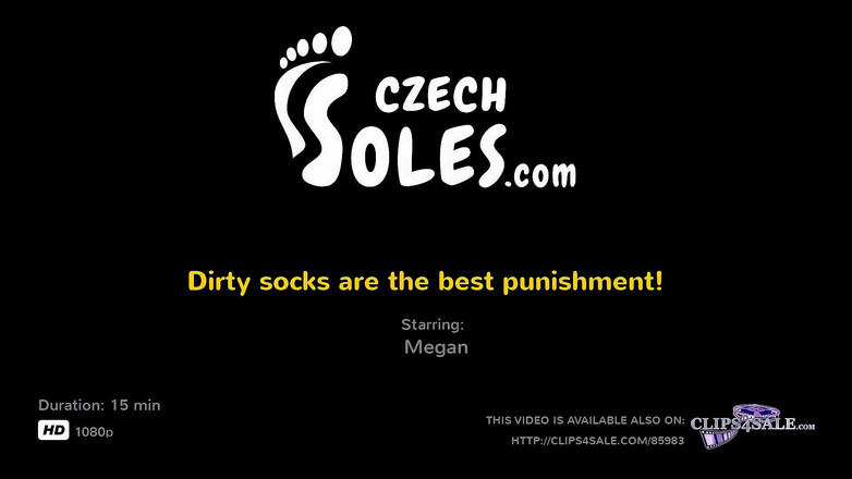 Czech Soles - foot fetish content: Meias sujas são a melhor punição