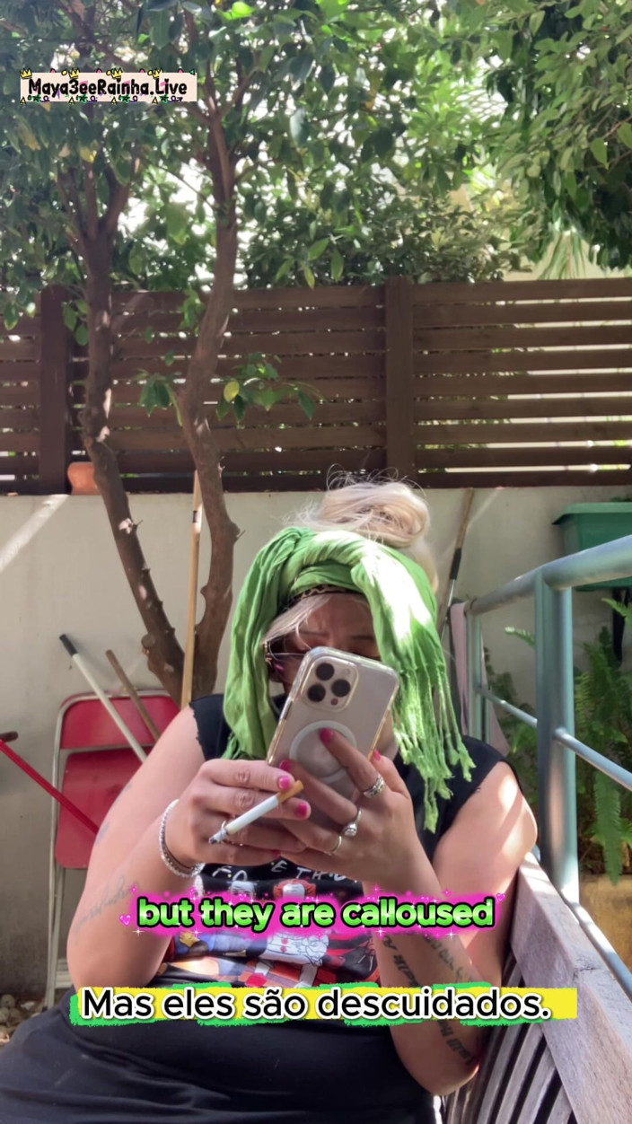 Goddess Maya3ee Rainha: Morning Outdoor Smoking Ritual - BBW Brazilian MILF Goddess