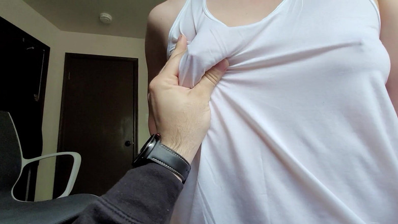 Mimiandevan: Sexo molhado desleixado com gata gostosa, peitos naturais, vaqueira