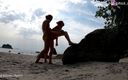 Cherry Adams: Sex on the deserted beach!! Amateur Brazilian teen sucked dick...
