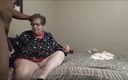 Ass Body Anal King: A quick creampie in a big white granny ass