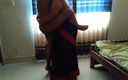 Aria Mia: 55y Old Hot Tamil Aunty Wearing Saree Blouse Indoors While...