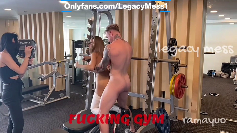 Legacy Mess: Outdoor Gym Fuck Exciting Public Fuck with Stunning Blonde Asian...