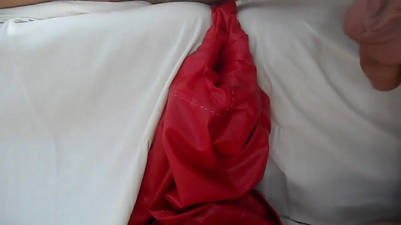 Naxy: Leather jacket and bag gets fucked