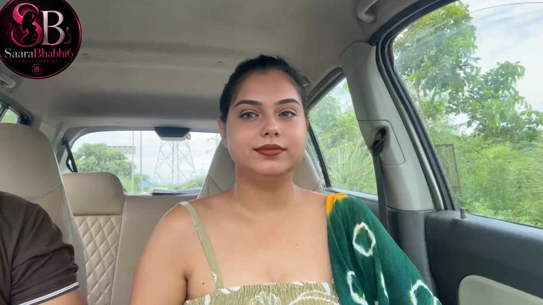 Saarabhabhi6: Doggystyle Handjob for Friend in Car Outdoors - Risky Sex Hindi...