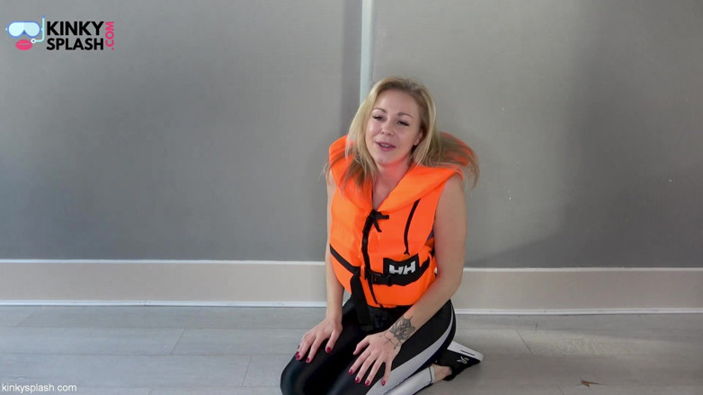 UKCuteGirl Lucy Lauren: Asmr Lifejacket Fetish Confession in Shiny Leggings