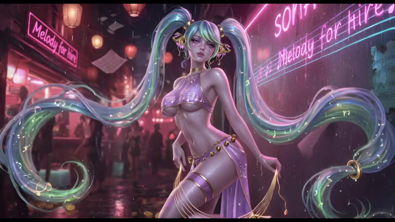 Ianimedia: Ai Compilation Sona League of Legends Wet and Shiny Body
