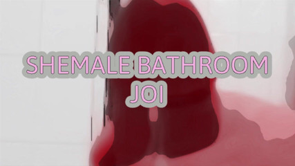 Campsissyboi: Shemale Brandy Directs Your Strokes in the Bathroom