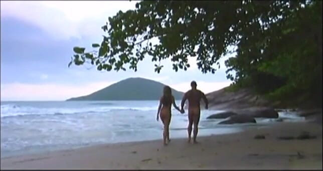 Coyote Raunch: Gisele Prodo gets jizz on her face in a tropical...