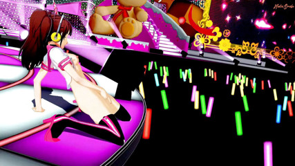 Hentai Smash: Zvednout prsty sama živě na jevišti. Persona 4 Hentai.