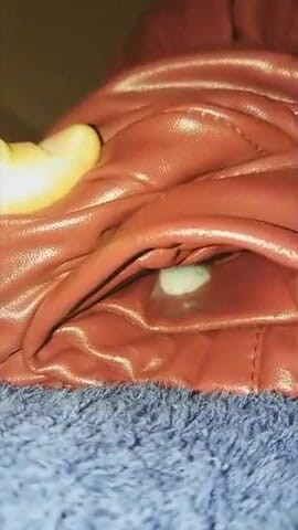 Naxy: Leather pants closeup fuck