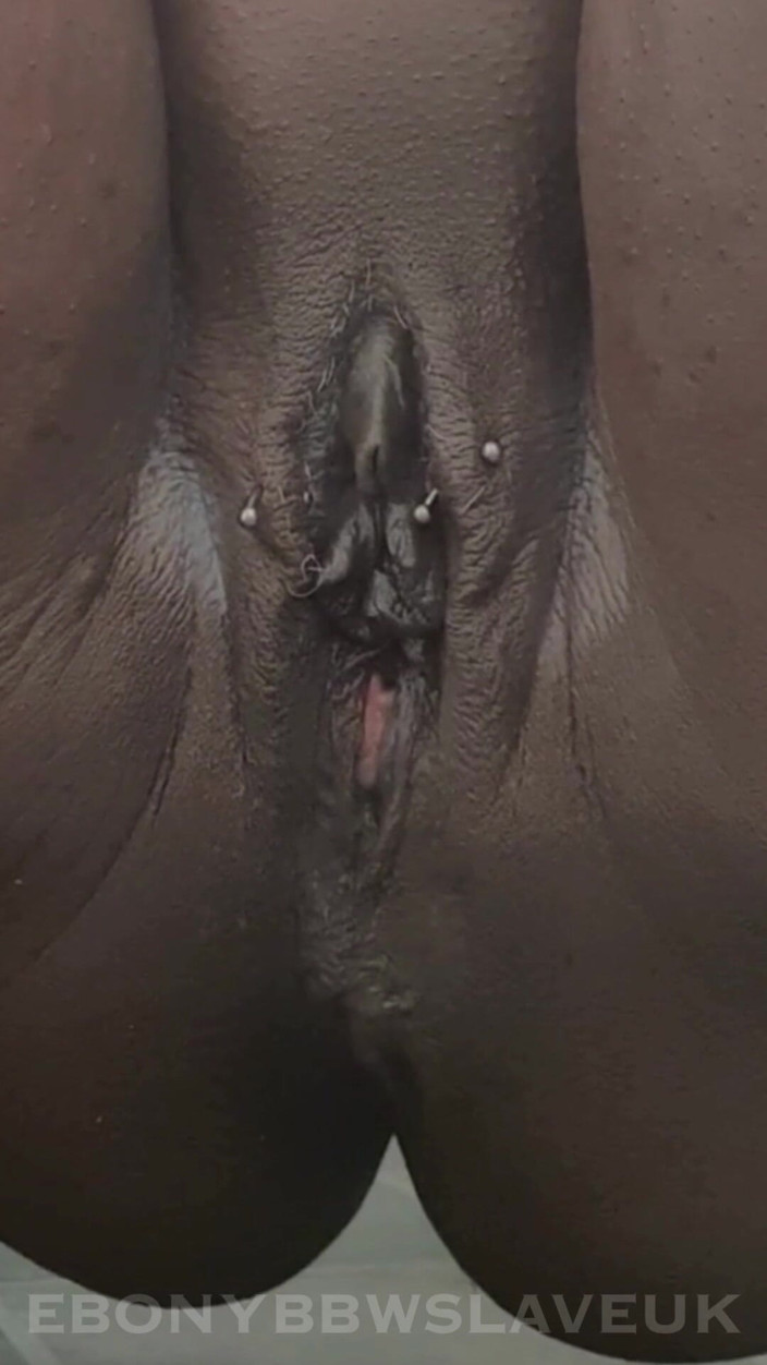 Ebony BBW slave UK: My Big Black Fat Gaping Cunt