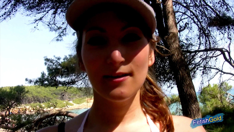 Big Boobs at Play: Amateur horny couple fuck outdoor while jogging POV