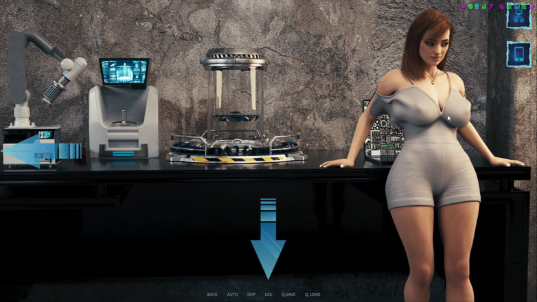 Porny Games: Seduzione cibernetica di 1thousand - sesso nel magazzino con l'arrapata signora dai...