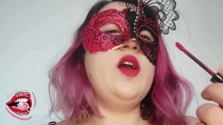 Douceur sucree: Ich habe meinen Lippenstift aufgetragen