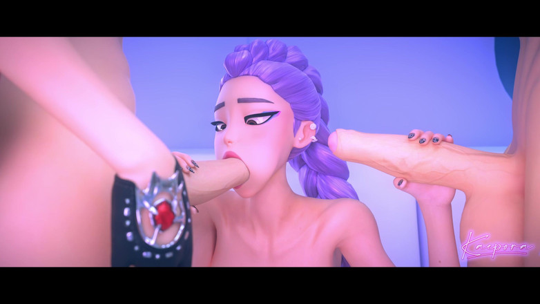 Kaepora NSFW: 飞机上的 Huntrix 游戏