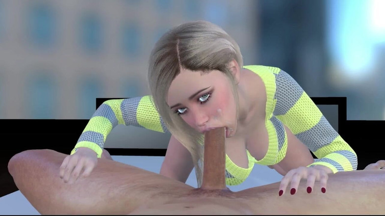 The Scenes: 3D porno prsatá blondýnka teen deepthroat kouření