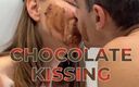 Wamgirlx: Galaxy chocolate beijando - beijo profundo, beijando em chocolate derretido