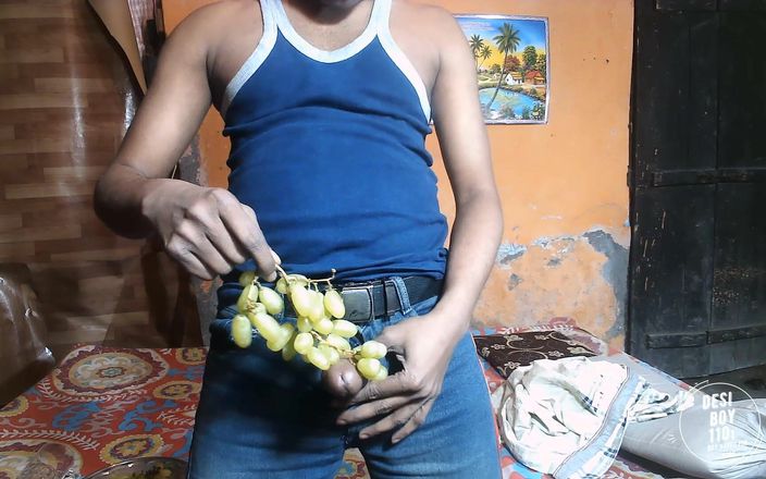 Indian desi boy: Boy Pee with Grapes Piss Masturbate Enjoyment Alone at Home-early...
