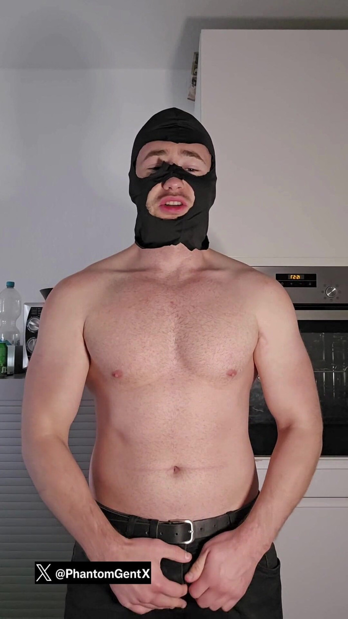 PhantomGentX: Phantomgentx Gay Solo Strokes Huge Cock with Wild Dirty Talk -...