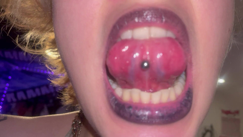 Glitterqueen1999: Mouth Tour Goth Girl Uvula Tonsils Teeth Tongue