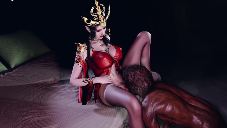 Why fuck so hard: 3D quente cosplay madura milf traindo com BBC