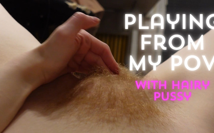 HotRedWildcat: Masturbation From Female POV with Hairy Pussy