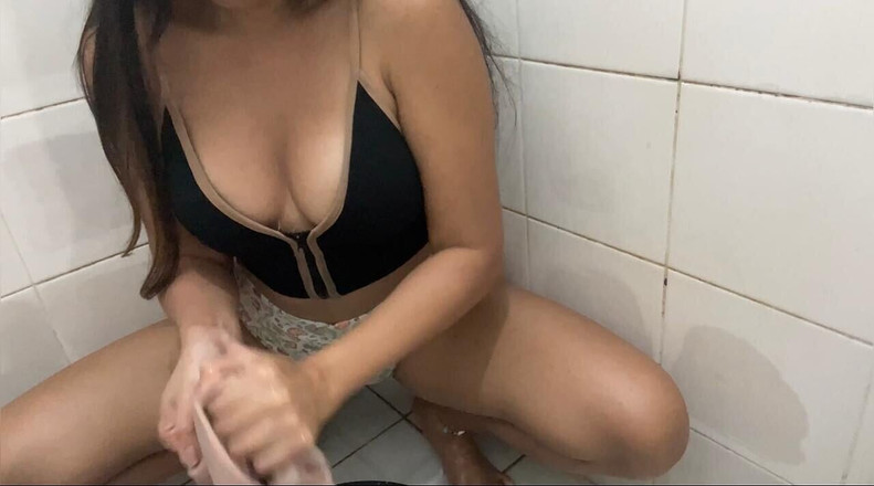 FilipinaBela: Відео від першої особи, гаряча філіппінка чистить для вас