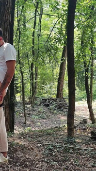 I Take Away the Virginity of a Nerdy Boy Who Promised to Help Me in the Woods!