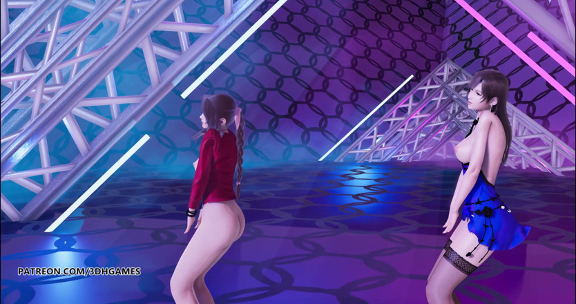 3D-Hentai Games: T ara - NumberNine Aerith Tifa Lockhart naked kpop dance purple...
