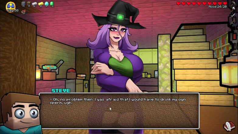 Alita: Hornycraft witch cock milking and sperm collecting