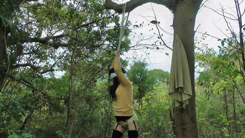 megu2002: 調教師様からの命令　no28　ロープ吊るし拘束野外放置