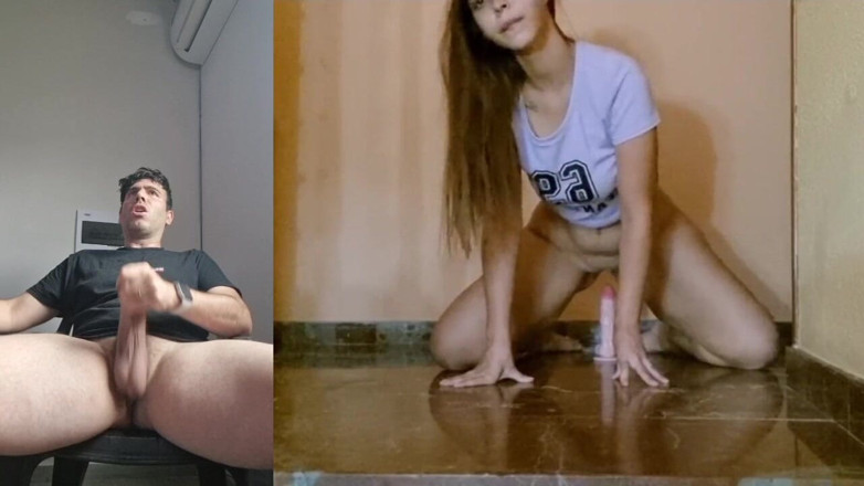 Latinascachondas: I Show My Friend How I'm Going to Ride Him...