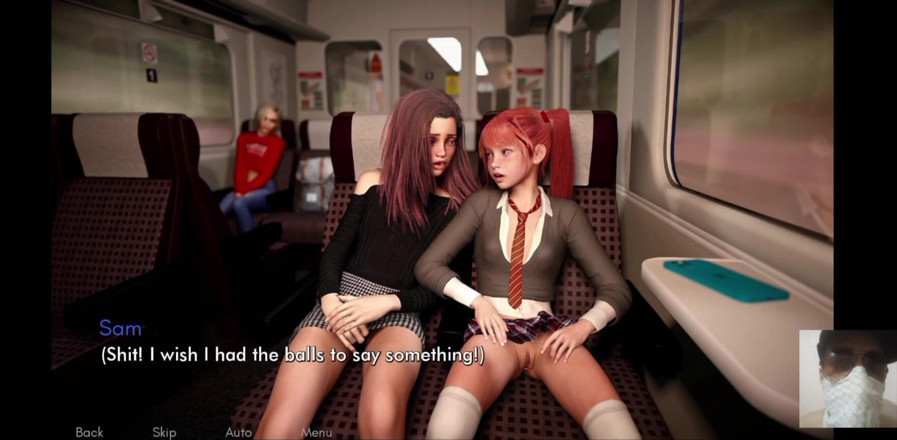 Dark Sam: 無垢な18歳以上のティーンエイジャーが列車の中で犯される