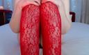 Antichristrix: Red Stockings for Foot Lovers