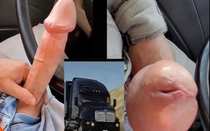 Biggyshots: Camion, éjaculation avec une bite bien dure
