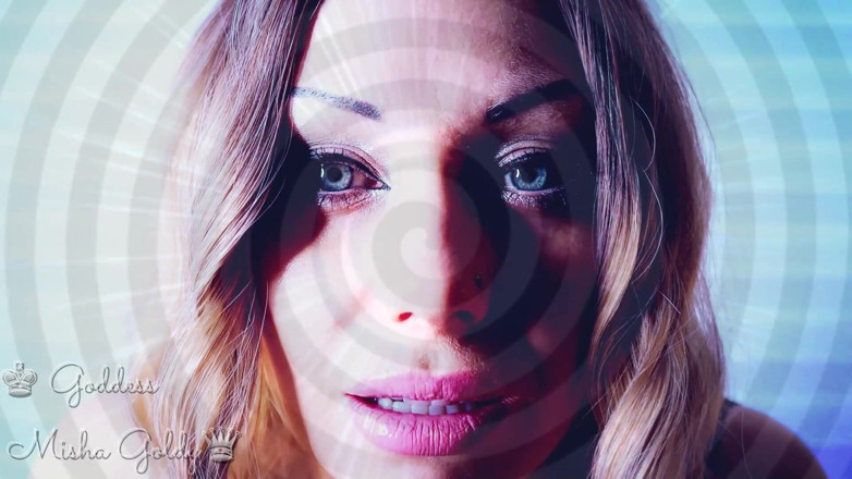 Goddess Misha Goldy: Okouzlující Asmr a oční kontakt! Transformace od člověka k objektu! Tvým...