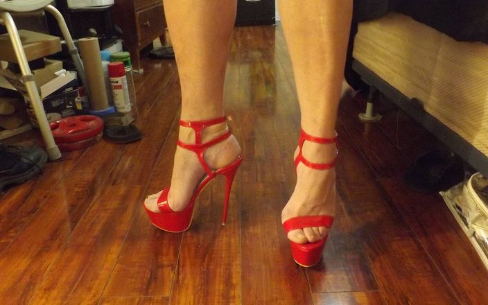 Legsistance: Red Fishnet Tights Are a Crossdresser&amp;#039;s Delight. Stripper Shoes of...