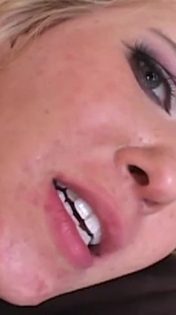 A Beautiful Blonde Lady Sasha Knox Got Her Mouth Filled with Guys Cum