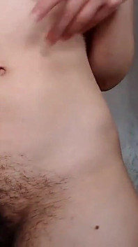 Natural Hairy Sexy Brunette with Thick Bush