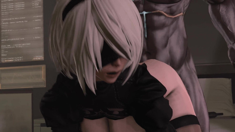 Velvixian 3D: 2b需要一些时间来尝试大黑屌